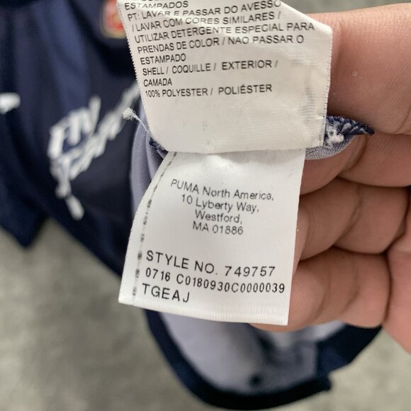 Puma Jersey Mens L Arsenal #18 Blue 16/17 Training Practice Kit Football Soccer - Picture 7 of 10